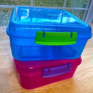 Sistema Plastic Lunch Boxes